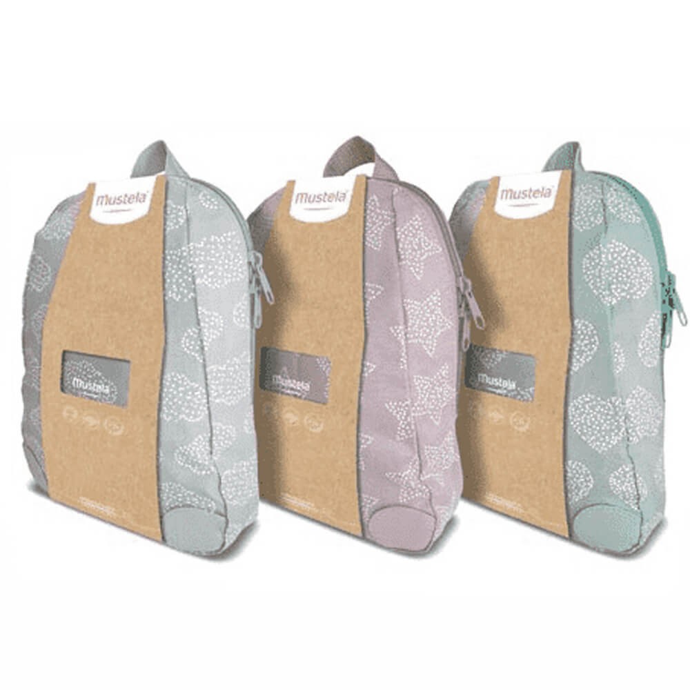 Cuidados del bebé: MUSTELA BOLSA MIS PRIMEROS PRODUCTOS GRIS