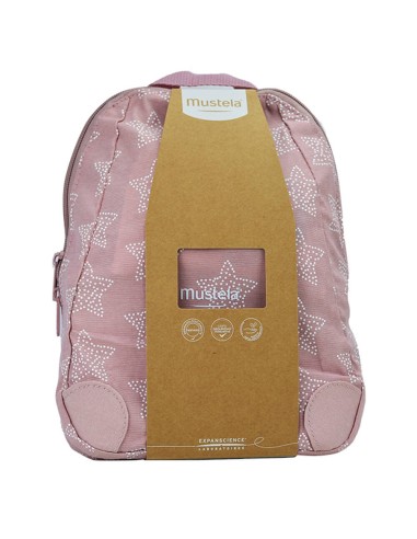 Mustela mochila edición limitada 3 colores con básicos de higiene bebe