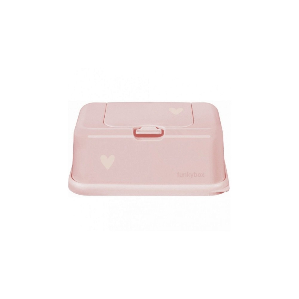 Diseño Pink Heart Funkybox FB06 Cajita para Toallitas Húmedas Rosa 