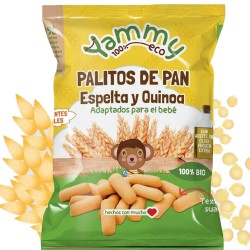 Palitos de pan Ecológicos de Espelta y Quinoa 60 GR YAMMY