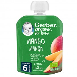 Bolsita puré Mango 90g GERBER de Nestlé
