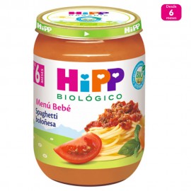 Tarrito Bebé Spaghetti Boloñesa 190g +6 meses Hipp Bio