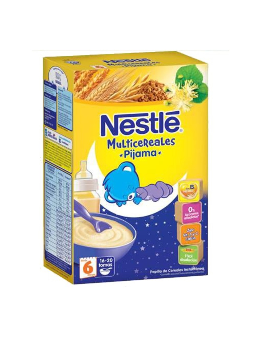 Nestle Papillas Multicereales Pijama A Partir De 6 Meses 500 Gr